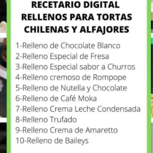 Rellenos para tortas chilenas y alfajores