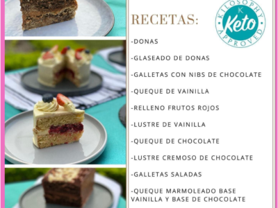 Recetario pastelería Keto