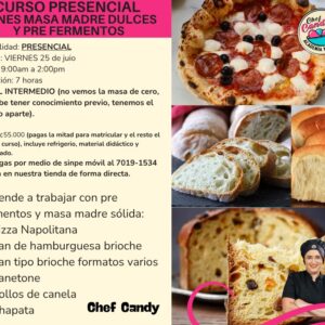 Curso Presencial de Panes de Masa Madre Dulces y Pre-fermentos – Panadería Artesanal en Heredia
